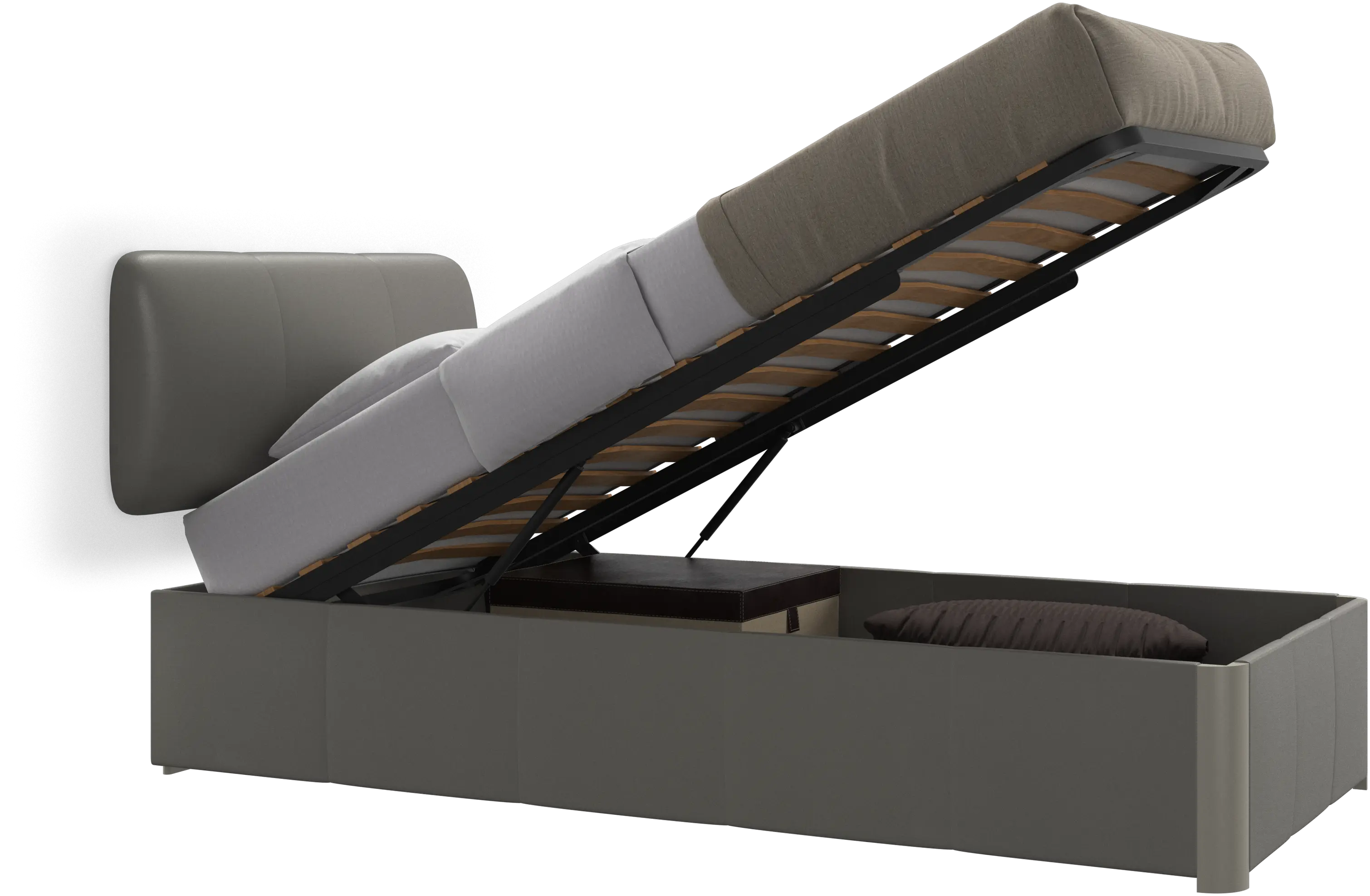 収納付きデザイナーベッド | コレクションはこちら - レザー | ボー